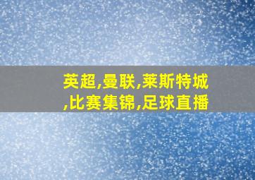 英超,曼联,莱斯特城,比赛集锦,足球直播