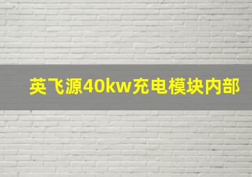 英飞源40kw充电模块内部