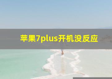 苹果7plus开机没反应