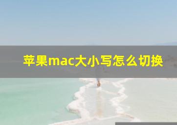 苹果mac大小写怎么切换