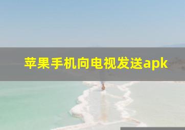 苹果手机向电视发送apk