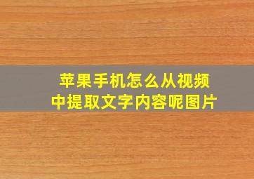 苹果手机怎么从视频中提取文字内容呢图片