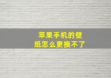 苹果手机的壁纸怎么更换不了