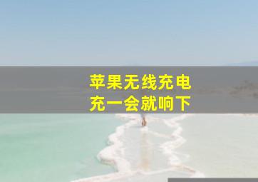 苹果无线充电充一会就响下