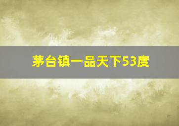 茅台镇一品天下53度