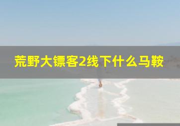 荒野大镖客2线下什么马鞍