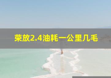 荣放2.4油耗一公里几毛