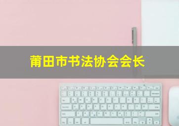 莆田市书法协会会长