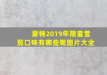 蒙特2019年限量雪茄口味有哪些呢图片大全