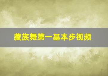 藏族舞第一基本步视频