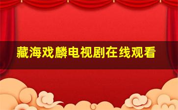 藏海戏麟电视剧在线观看