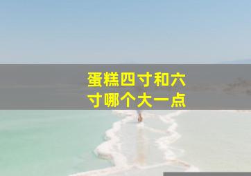 蛋糕四寸和六寸哪个大一点