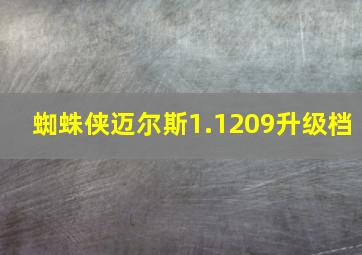 蜘蛛侠迈尔斯1.1209升级档