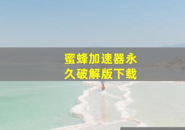 蜜蜂加速器永久破解版下载