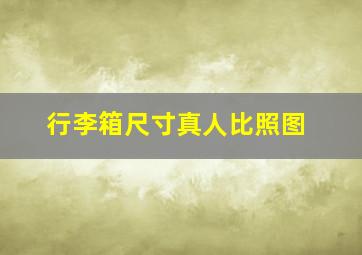 行李箱尺寸真人比照图