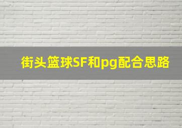 街头篮球SF和pg配合思路