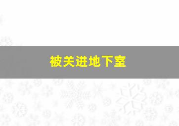 被关进地下室