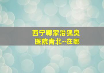 西宁哪家治狐臭医院青北~在哪