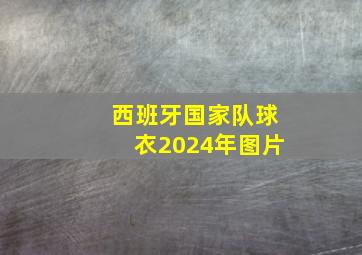 西班牙国家队球衣2024年图片