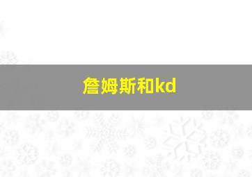 詹姆斯和kd