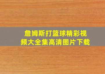 詹姆斯打篮球精彩视频大全集高清图片下载