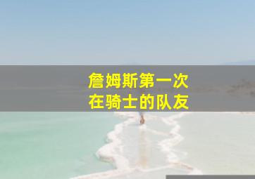 詹姆斯第一次在骑士的队友