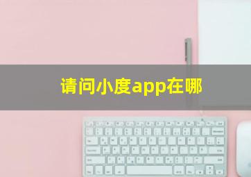 请问小度app在哪