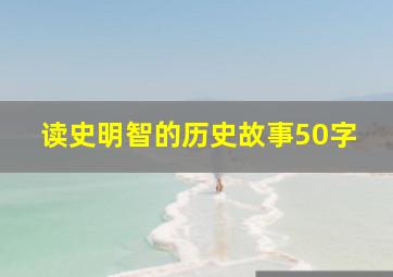 读史明智的历史故事50字