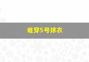 谁穿5号球衣