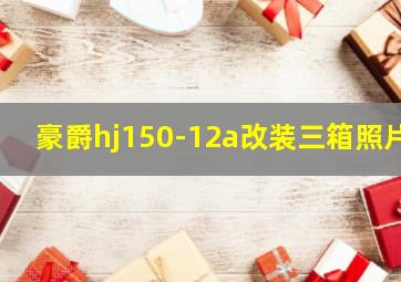 豪爵hj150-12a改装三箱照片