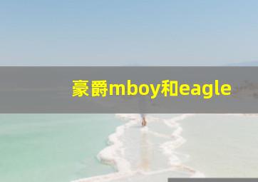 豪爵mboy和eagle