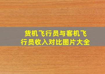 货机飞行员与客机飞行员收入对比图片大全