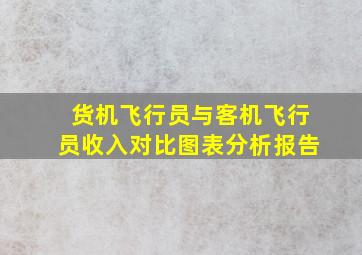 货机飞行员与客机飞行员收入对比图表分析报告