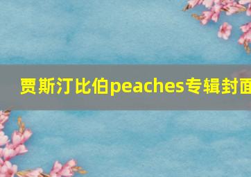 贾斯汀比伯peaches专辑封面