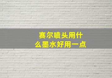 赛尔喷头用什么墨水好用一点