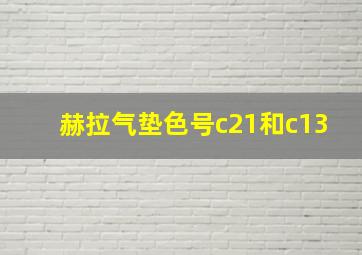 赫拉气垫色号c21和c13