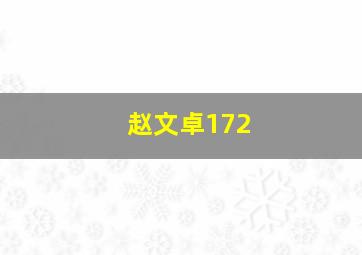 赵文卓172