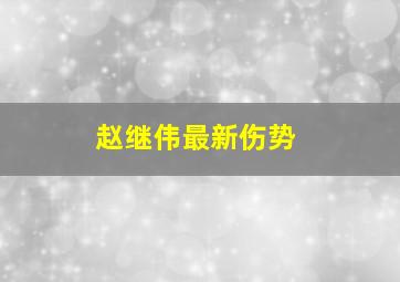 赵继伟最新伤势