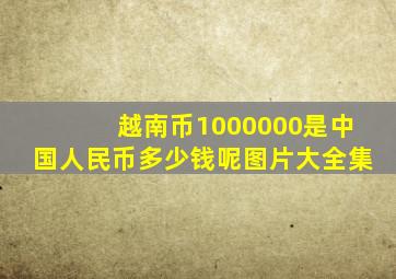 越南币1000000是中国人民币多少钱呢图片大全集