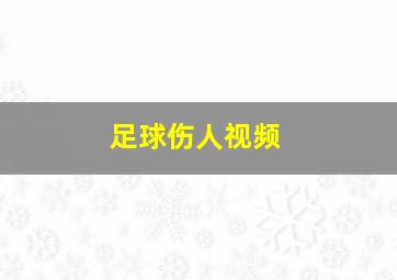 足球伤人视频