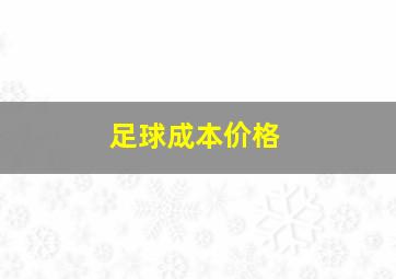 足球成本价格