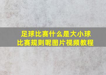 足球比赛什么是大小球比赛规则呢图片视频教程