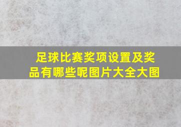 足球比赛奖项设置及奖品有哪些呢图片大全大图