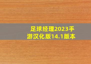 足球经理2023手游汉化版14.1版本