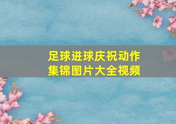 足球进球庆祝动作集锦图片大全视频