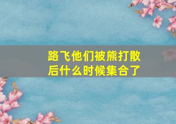 路飞他们被熊打散后什么时候集合了