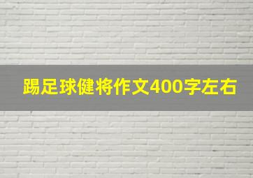 踢足球健将作文400字左右