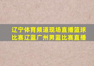 辽宁体育频道现场直播篮球比赛辽蓝广州男蓝比赛直播