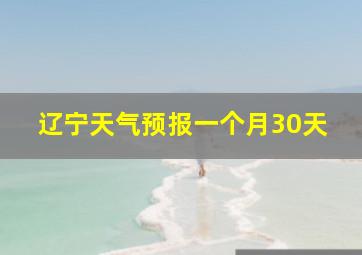 辽宁天气预报一个月30天