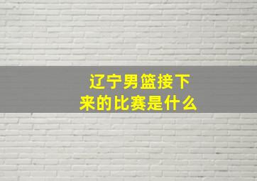 辽宁男篮接下来的比赛是什么